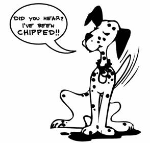 Dog chip cartoon